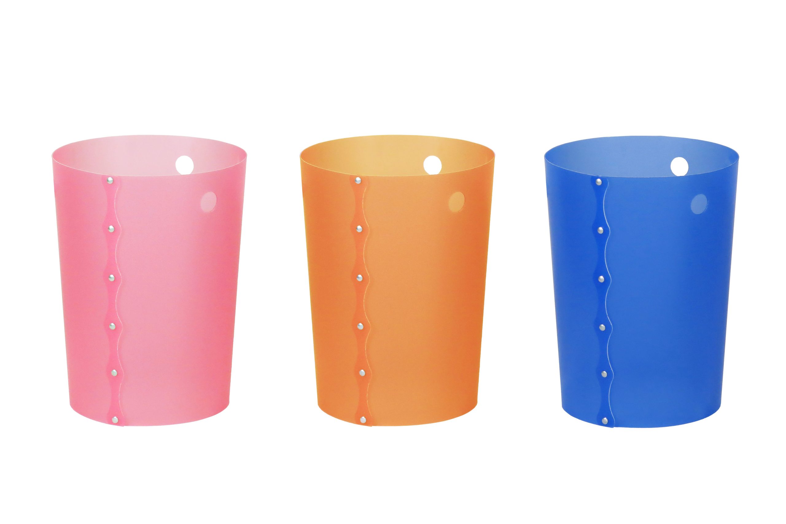 テーパーバケット（小）用袋かけ（ﾋﾟﾝｸorｵﾚﾝｼﾞorﾌﾞﾙｰ） | 株式会社ぶんぶく