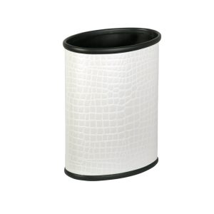 レザー巻 楕円タイプ “クロコドルチェ”（ホワイト）