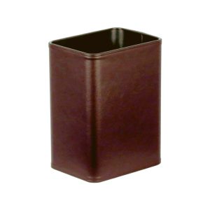 レザー巻 スクエアバケット（ダークブラウン）