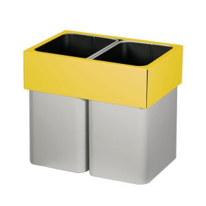 分別スクエアバケット（グレー/カフェオレ）