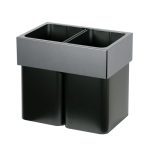 分別スクエアバケット（ブラック/サテンブラック）